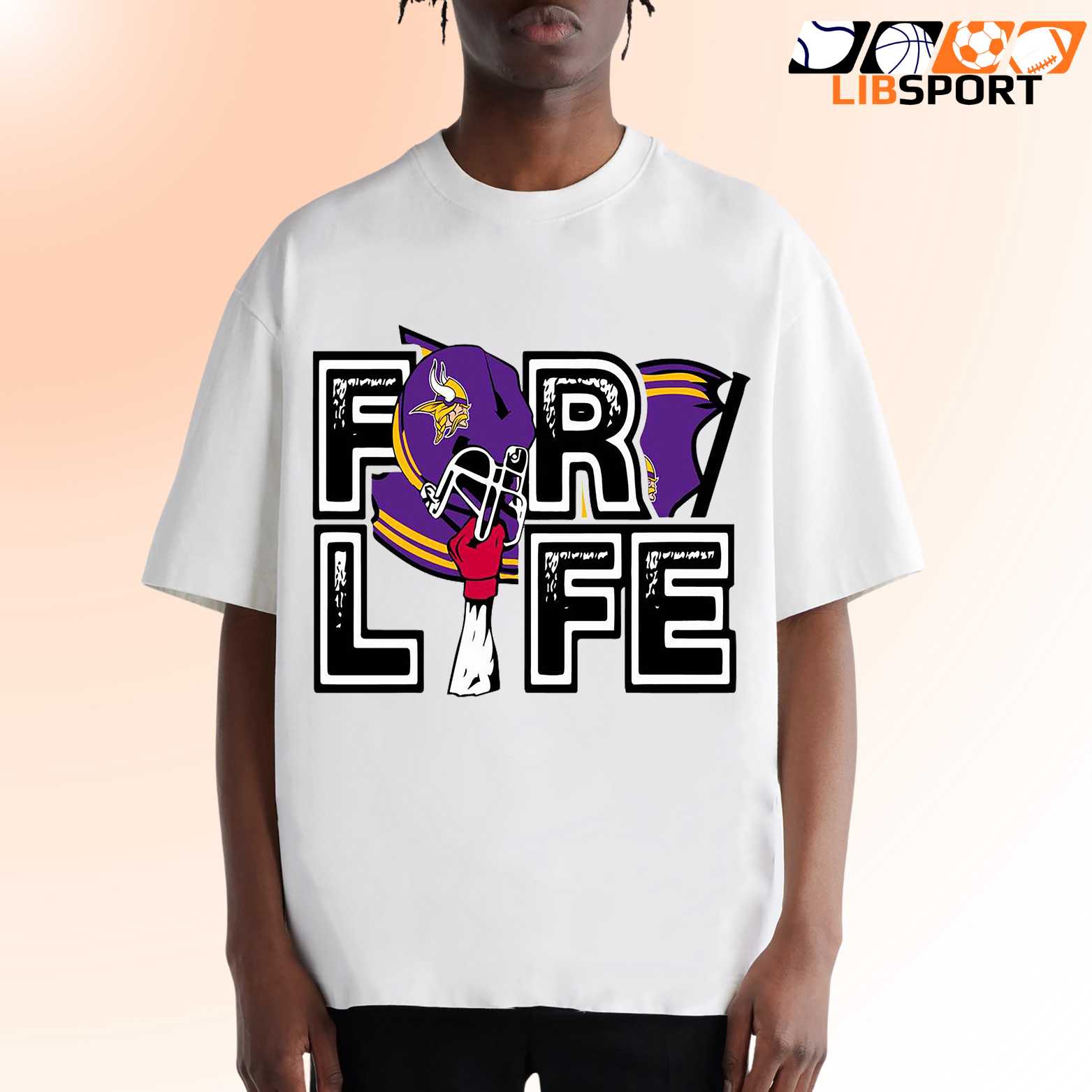 Minnesota Vikings For Life T Shirt, Unisex Game Day Streetwear Shirt